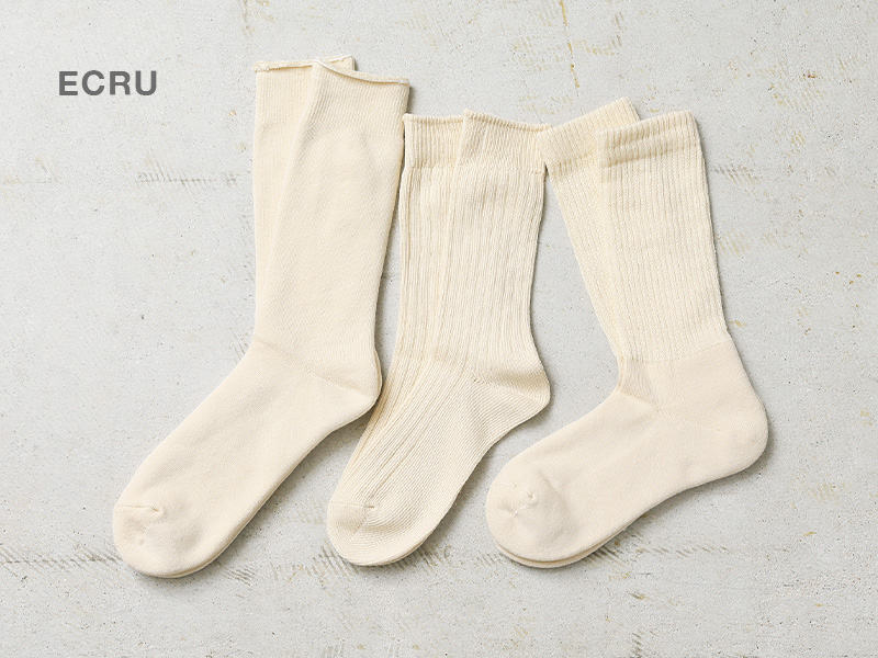 ROTOTO（ロトト） R1123 ORGANIC DAILY 3 PACK CREW SOCKS