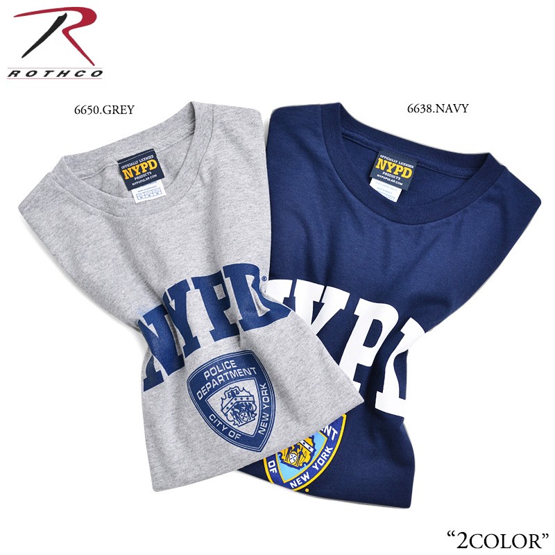 ROTHCO ロスコ NYPD オフィシャル トレーニングTシャツ メンズ