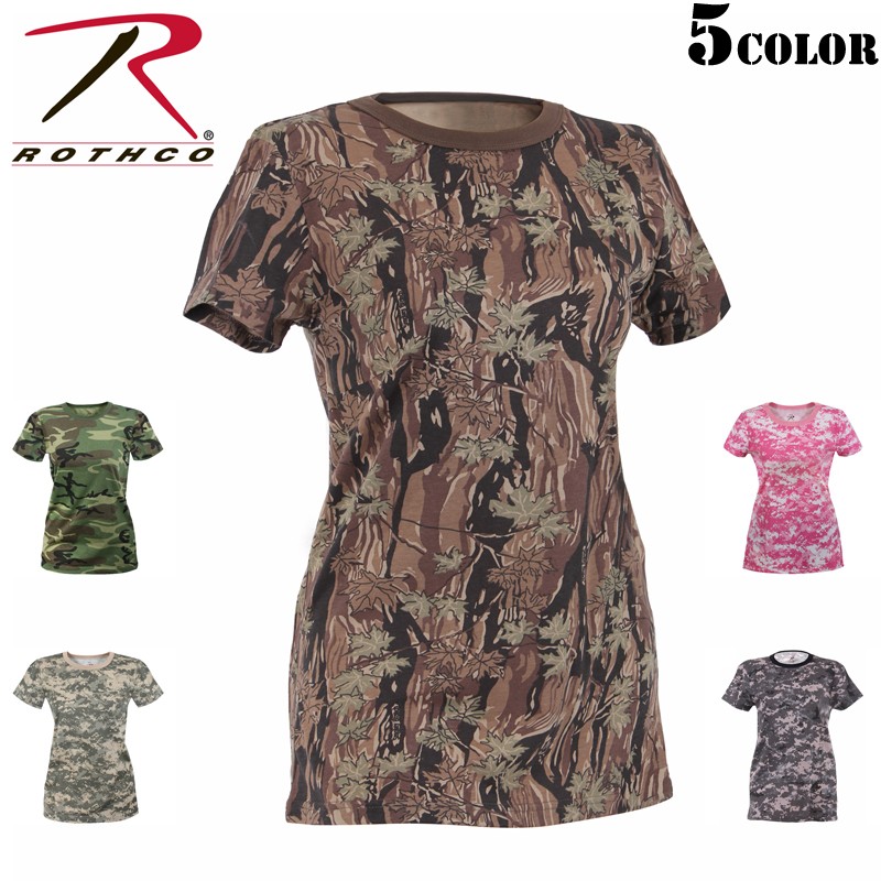 ROTHCO（ロスコ） レディース ロング丈迷彩Tシャツ 丈長め カットソー
