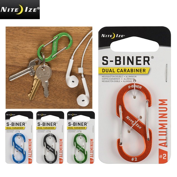 NITE IZE ナイトアイズ S-BINER エスビナー カラビナ ALUMINUM #2 キーホルダー アウトドアグッズ キャンプ用品 道具  防災グッズ ブランド【T】 :niteize-sba2:ミリタリーショップWAIPER - 通販 - Yahoo!ショッピング