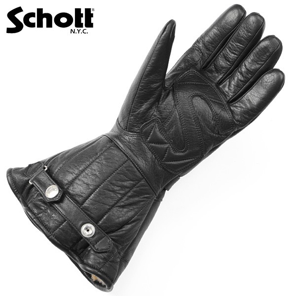 Schott N.Y.C ショット 3149024 ウィンター レザーグローブ LONG