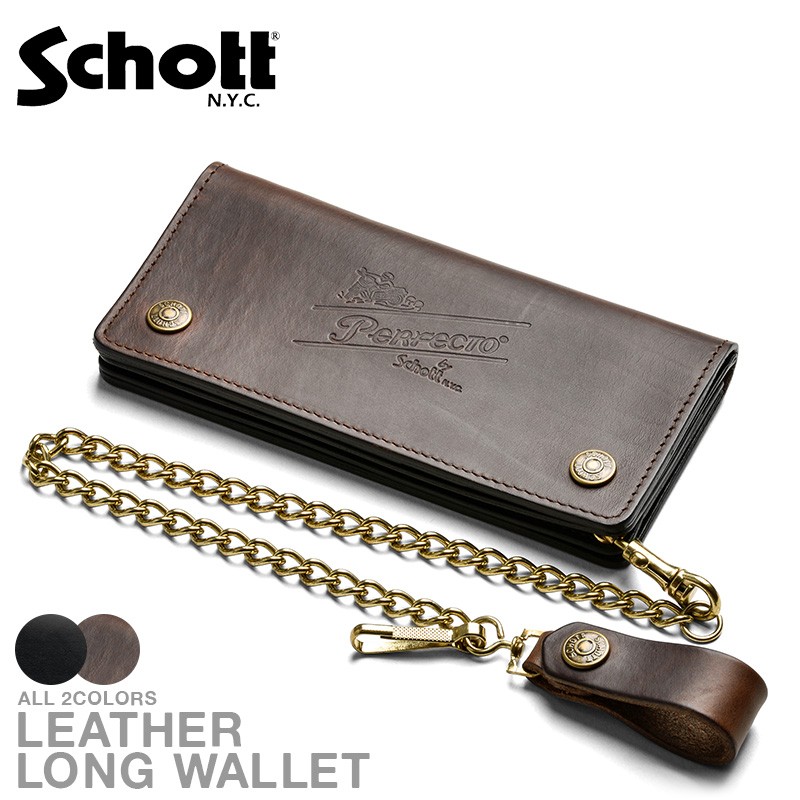 Schott ショット PERFECTO レザーロングウォレット 3109057