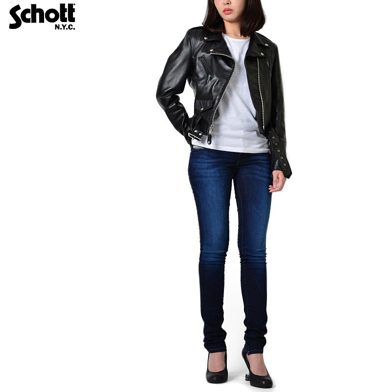 Schott ショット 218W WOMENS ラムレザー ONE STAR ライダース