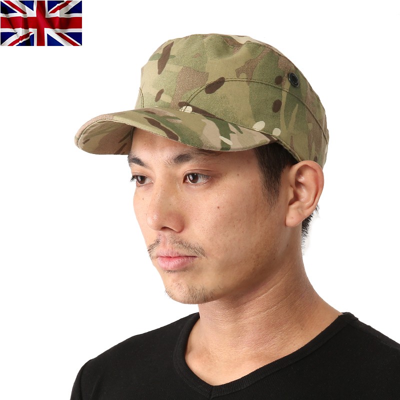 メンズ レディース 帽子 キャップ ミリタリー 迷彩 カモフラ 実物 USED イギリス軍 MTP コンバットキャップ【クーポン対象外】【T】