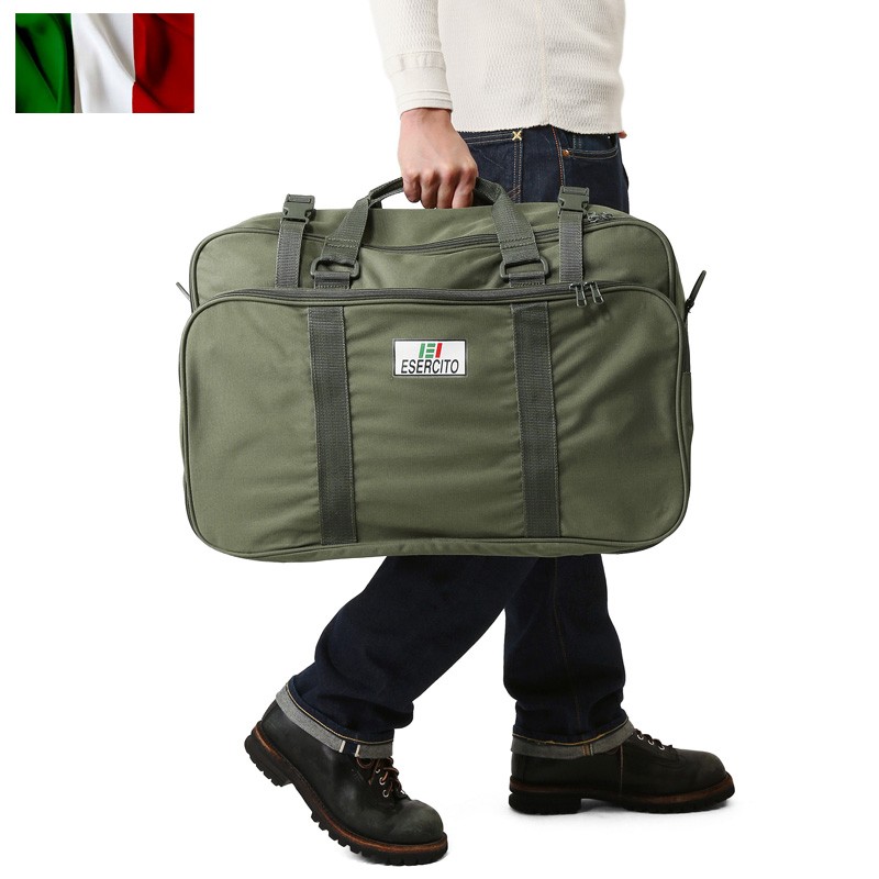 実物 新品 イタリア陸軍 ボストンバッグ ミリタリー 旅行用バッグ 大