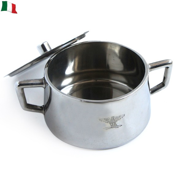 イタリアA.M.I.　ステンレスシュガーケース　イタリア軍 レア 希少 MILITARY（ミリタリー） 実物 新品 イタリア軍 A.M.I. シュガーケース