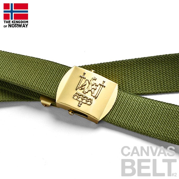 MILITARY（ミリタリー） 実物 新品 ノルウェー軍 キャンバスベルト#2