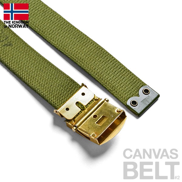 MILITARY（ミリタリー） 実物 新品 ノルウェー軍 キャンバスベルト#2