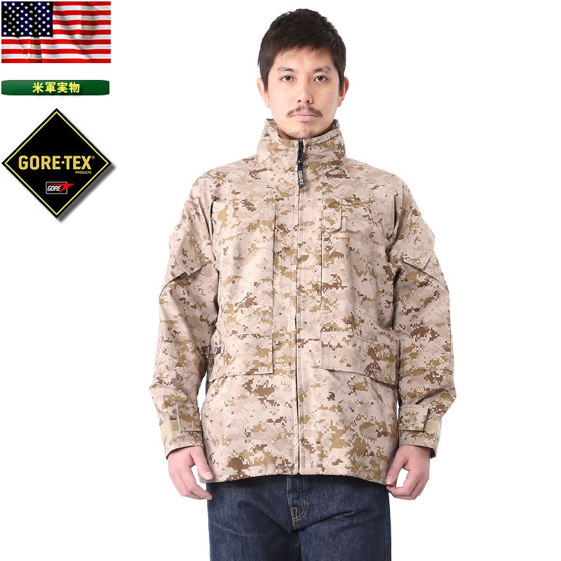 特価】【特価】実物 新品 ECWCSゴアテックスパーカー DESERT MARPAT