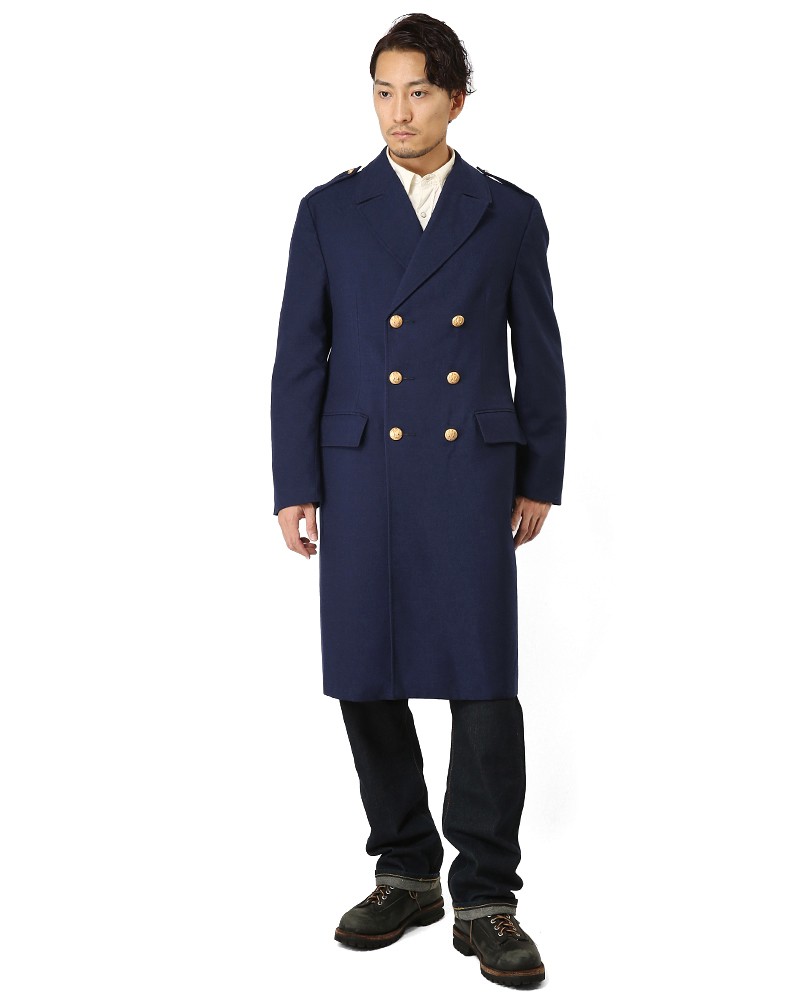 良品 フランス軍 海軍 Pコート ネイビー XL相当 ジャケット ユーロ