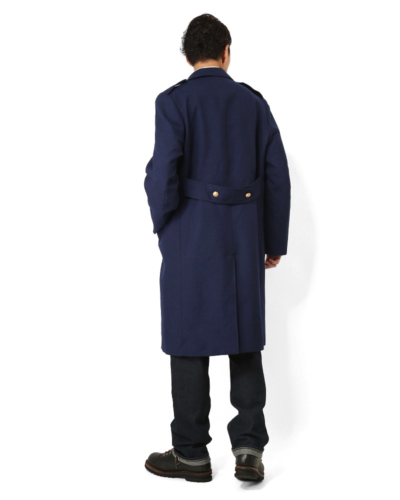 MILITARY 実物 新品 フランス軍NAVYギャバジンオーバーコート