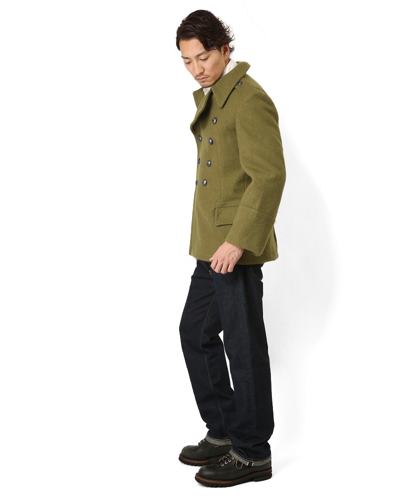 MILITARY 実物 新品 ルーマニア軍 リメイクウールコート メンズ MILITARY 実物 新品 ルーマニア軍 リメイクウールコート メンズ