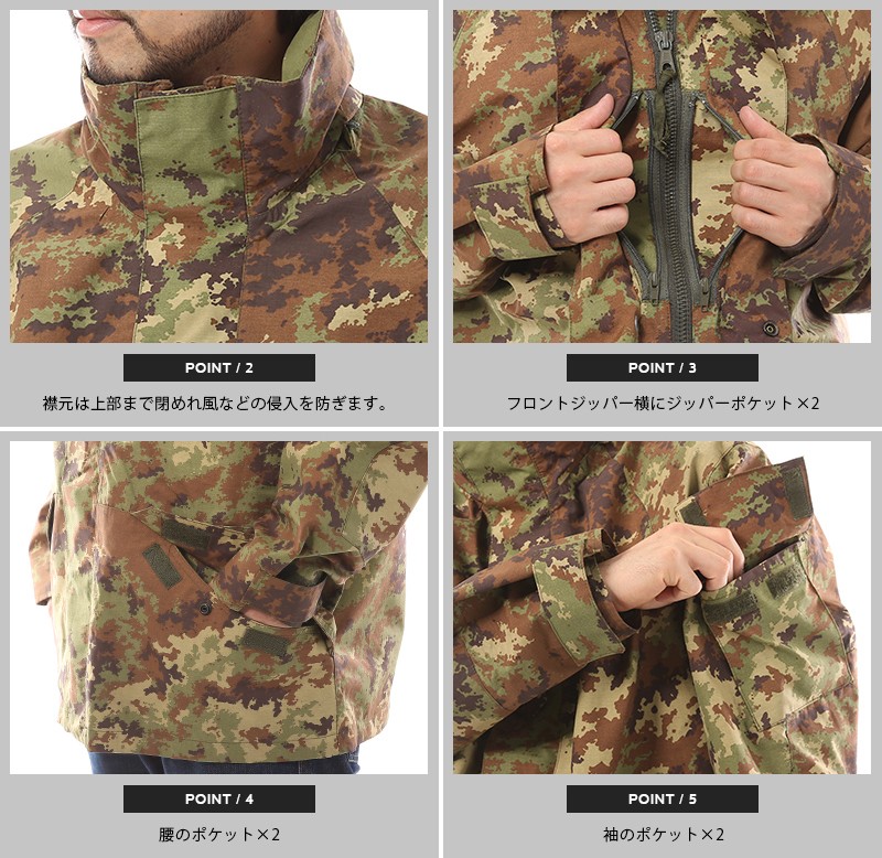 MILITARY（ミリタリー） 実物 USED イタリア軍 ウォータープルーフ