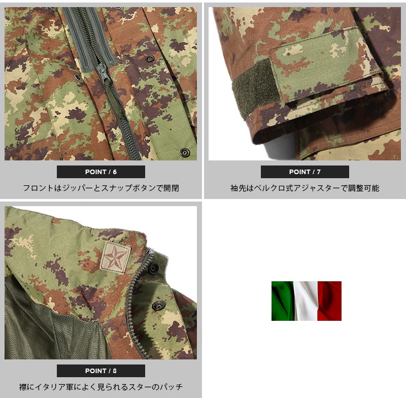 MILITARY（ミリタリー） 実物 USED イタリア軍 ウォータープルーフ