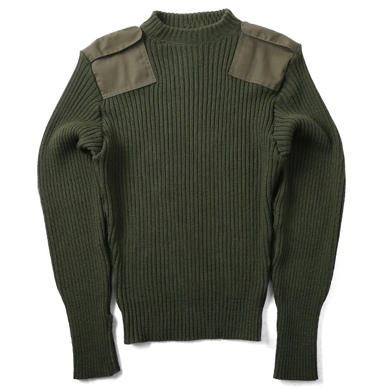 実物 新品 米軍 ウールコマンドセーター OD メンズ ミリタリー 放出品