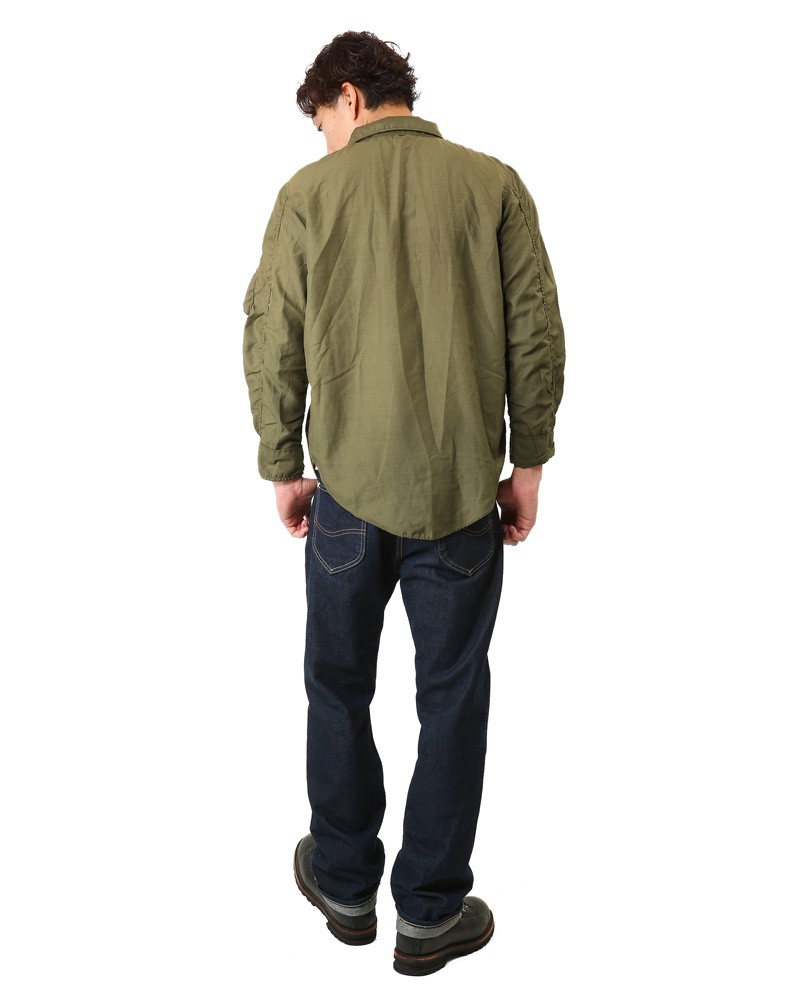 MILITARY 実物 米軍 ヘリクルーシャツ 斜めポケット USEDメンズ