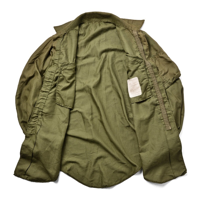 70s 米軍実物　ヘリコプター乗務員シャツ 70年代 70s アメリカ軍 米軍 ミリタリー カーキ │ヴィテージ