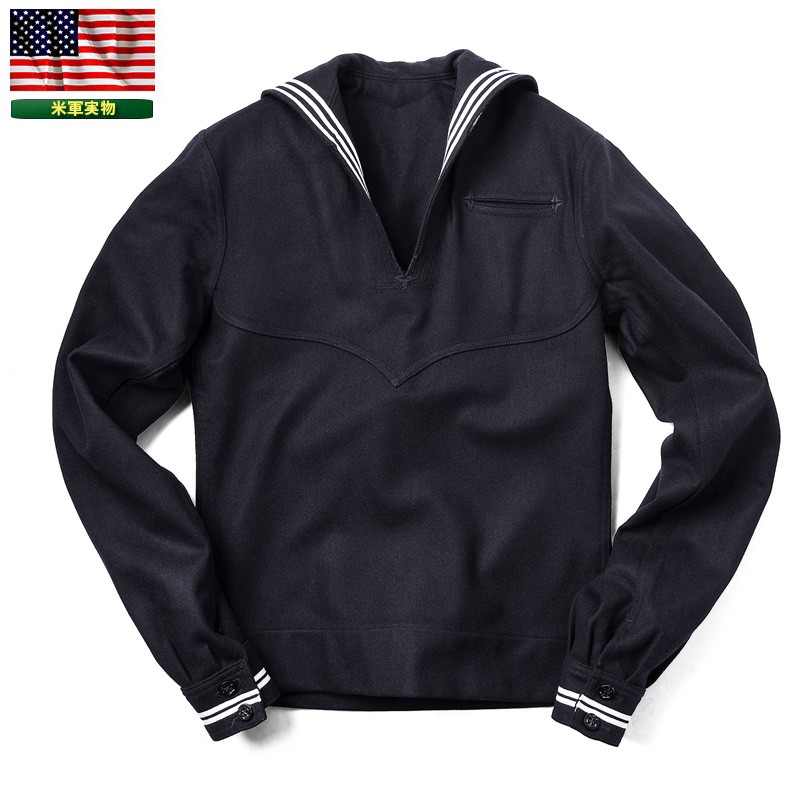 実物 新品 米海軍 ウール セーラーシャツ デッドストック アメリカ軍 