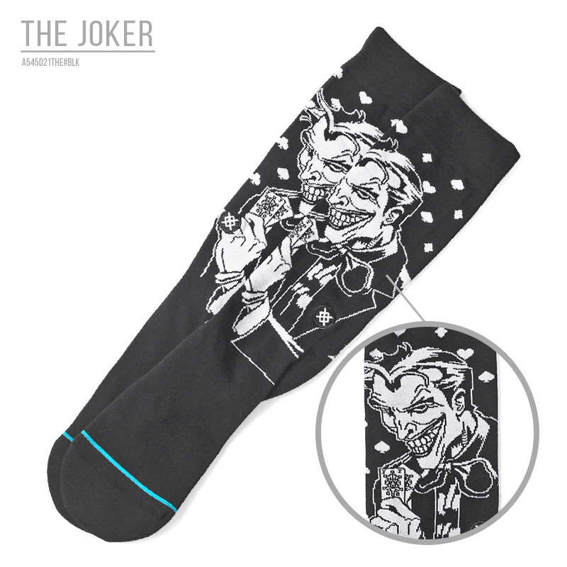 STANCE（スタンス） A545D21THE THE JOKER ソックス BLACK メンズ 靴下