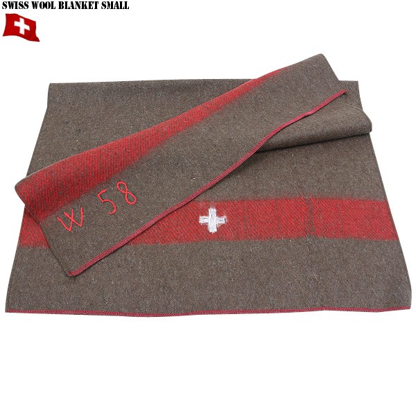 新品 スイス軍 ウールブランケット SMALL ミリタリー 毛布 アウトドア 