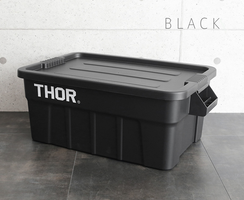 【別途送料1,650円】THOR LARGE TOTES WITH LID コンテナボックス 53L  収納ボックス［北海道沖縄離島配送不可］【クーポン対象外】【T】