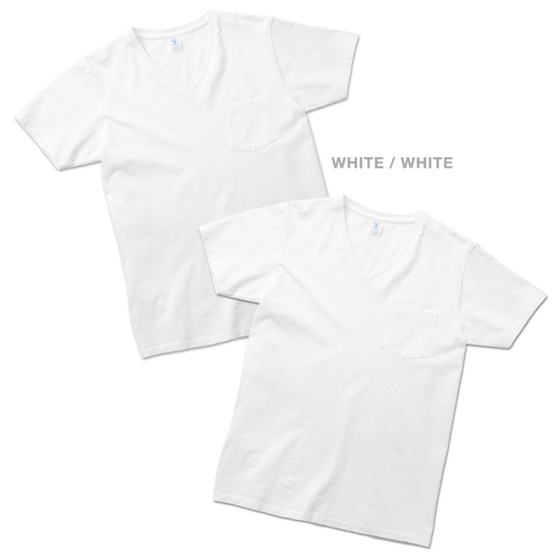 ベルバシーン ポケット長袖Tシャツ アメリカ製 M 黒白2枚セット