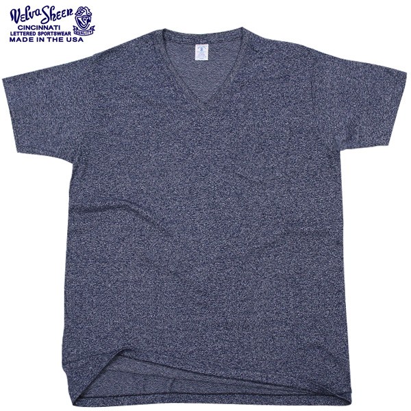 Velva Sheen ベルバシーン 1PAC S/S MOCK TWIST VネックTシャツ BLACK1