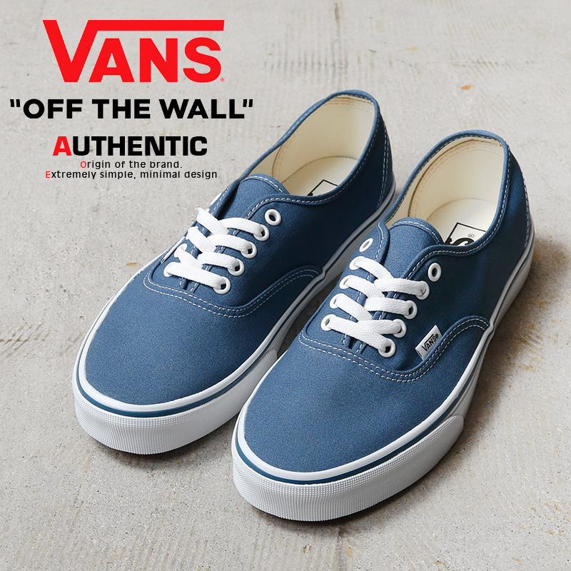 VANS ヴァンズ VN000EE3NVY AUTHENTIC スニーカー NAVY USA企画 オーセンティック バンズ  ネイビー【クーポン対象外】【T】