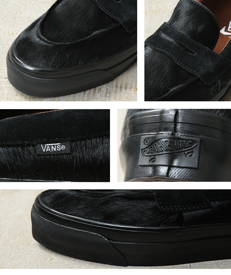 VANS（ヴァンズ） PREMIUM VN000VASBLA LX Loafer 53 PONY HAIR BLACK