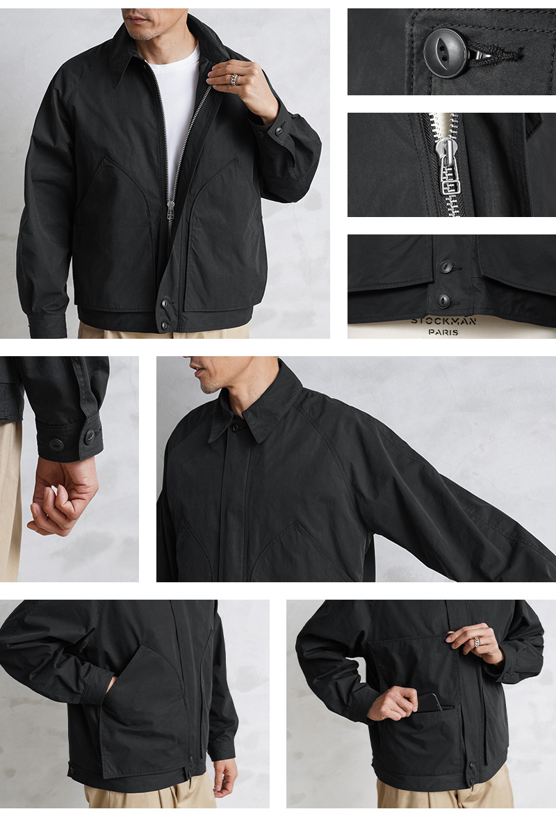 WAIPER.inc ALMW by WAIPER WILA-SWTP Harrington Jacket MADE IN 