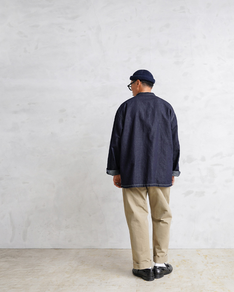 ALMW by WAIPER バンドカラー デニム プルオーバー WAIPER.inc 【10月上旬頃入荷予定】ALMW by WAIPER WILA-USPO U.S.ARMY