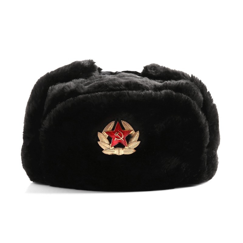 新品 ロシア軍実物製造工場製 兵用防寒帽（ウシャンカ） デッド 