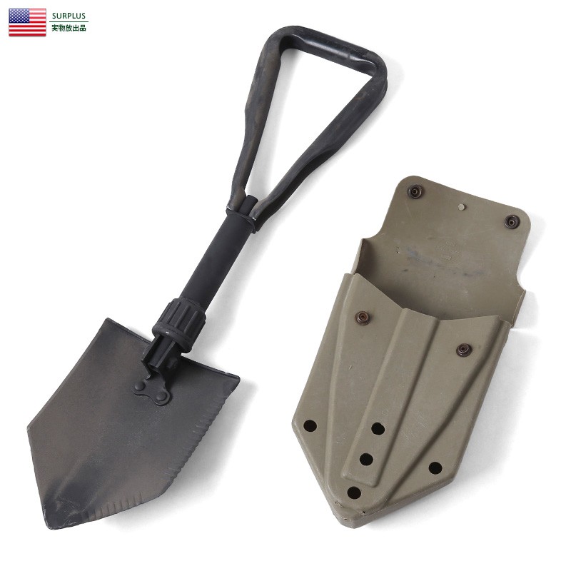 実物 USED 米軍 ENTRENCHING TOOL フォールディングショベル カバーセット シャベル スコップ ミリタリーグッズ ガーデニング  家庭菜園【クーポン対象外】【T】