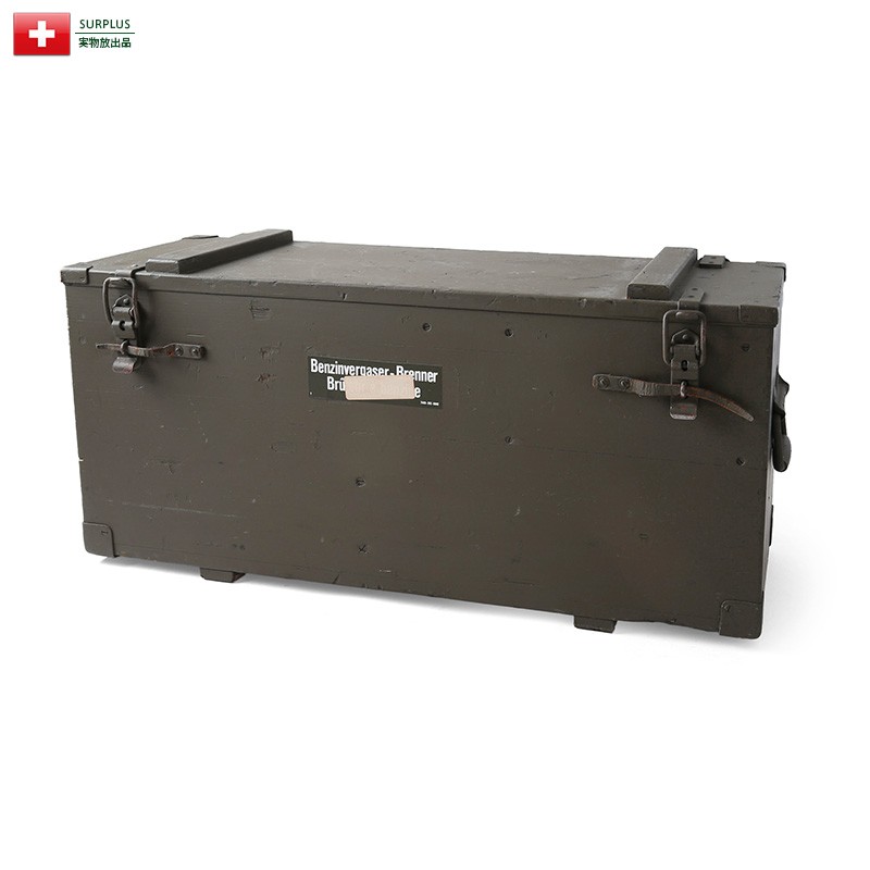 MILITARY 実物 USED スイス軍 ガソリンバーナー用ウッドボックス
