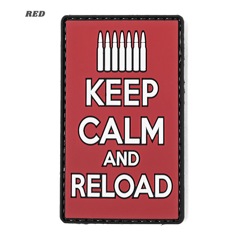 MILITARY VT KEEP CALM AND RELOAD ラバー ベルクロワッペン