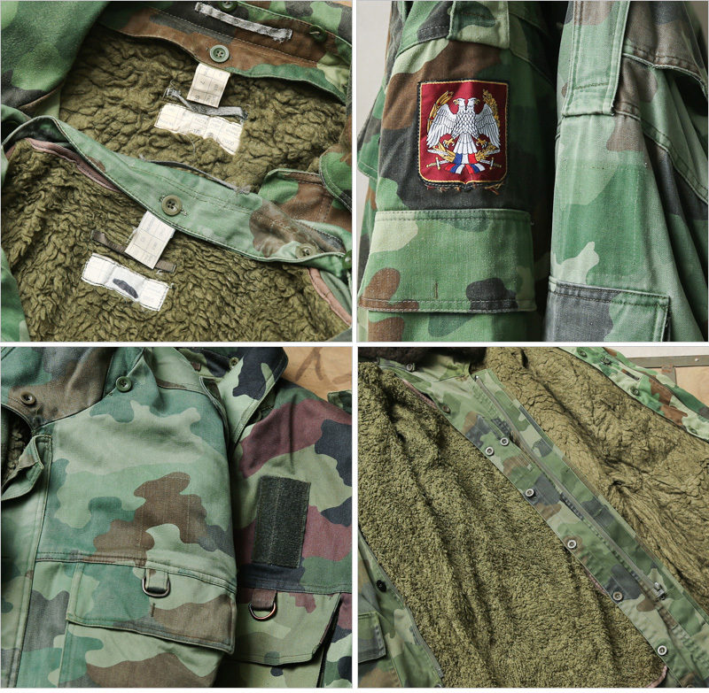 実物 USED セルビア軍 ボアライナー付き フィールドジャケット 4 