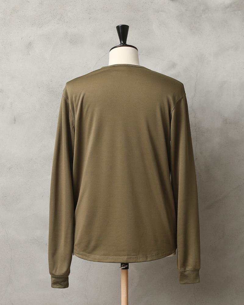 MILITARY 実物 USED イギリス軍 PCS アンダーシャツ LIGHT OLIVE