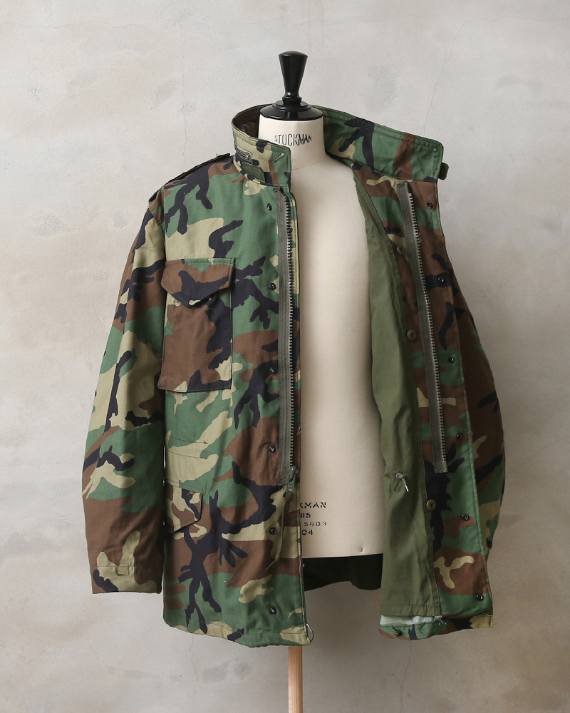 実物 USED 米軍 M-65 フィールドジャケット WOODLAND メンズ