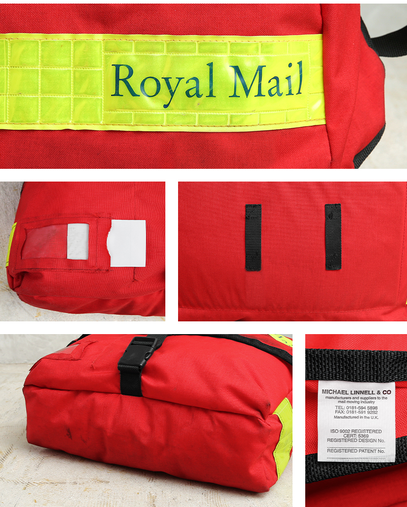 実物 USED イギリス ROYAL MAIL メッセンジャーバッグ イエロー