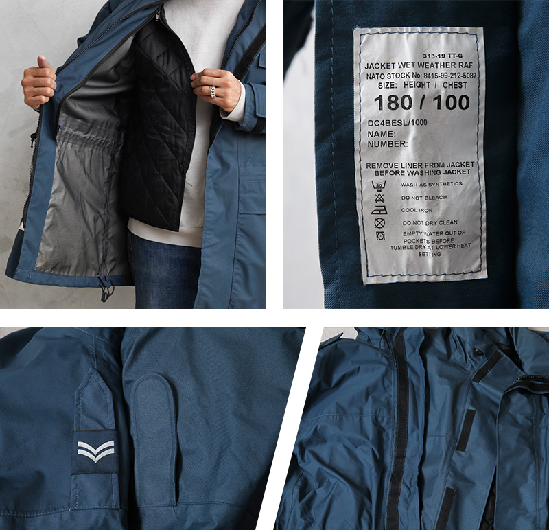 MILITARY 実物 USED イギリス軍 RAF ADVANCED WATERPROOF MILITARY 実物 USED イギリス軍 RAF ADVANCED WATERPROOF