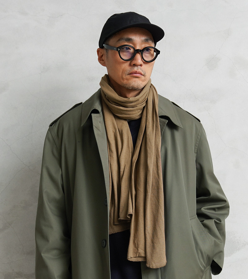 実物 新品 デッドストック 米軍 NECKERCHEEF コットンニット ストール