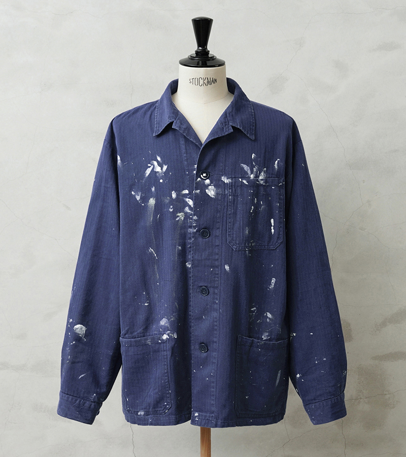WAIPER　ヘリンボーン柄ミリタリージャケット　vintage 実物 USED オランダ軍 HBT（ヘリンボーンツイル）フィールド