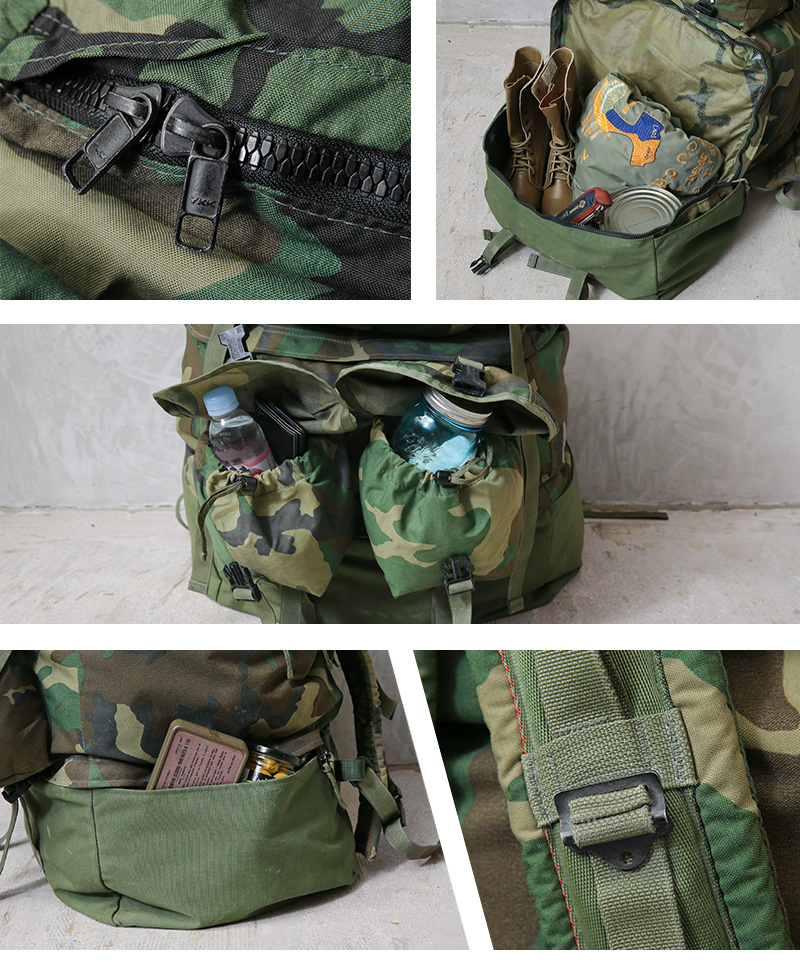 実物 USED 米軍 MCCEB EQUIPMENT バックパック ウッドランド迷彩 