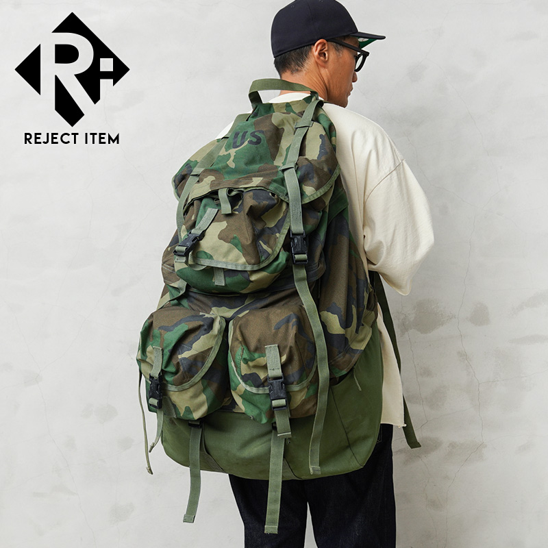 米軍放出品 リュック 迷彩バックパック MILITARY（ミリタリー） リジェクト 訳あり品 実物 USED 米軍 MCCEB