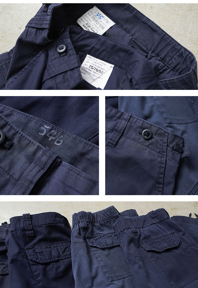 MILITARY 実物 USED イギリス軍 ROYAL NAVY COMBAT カーゴパンツ