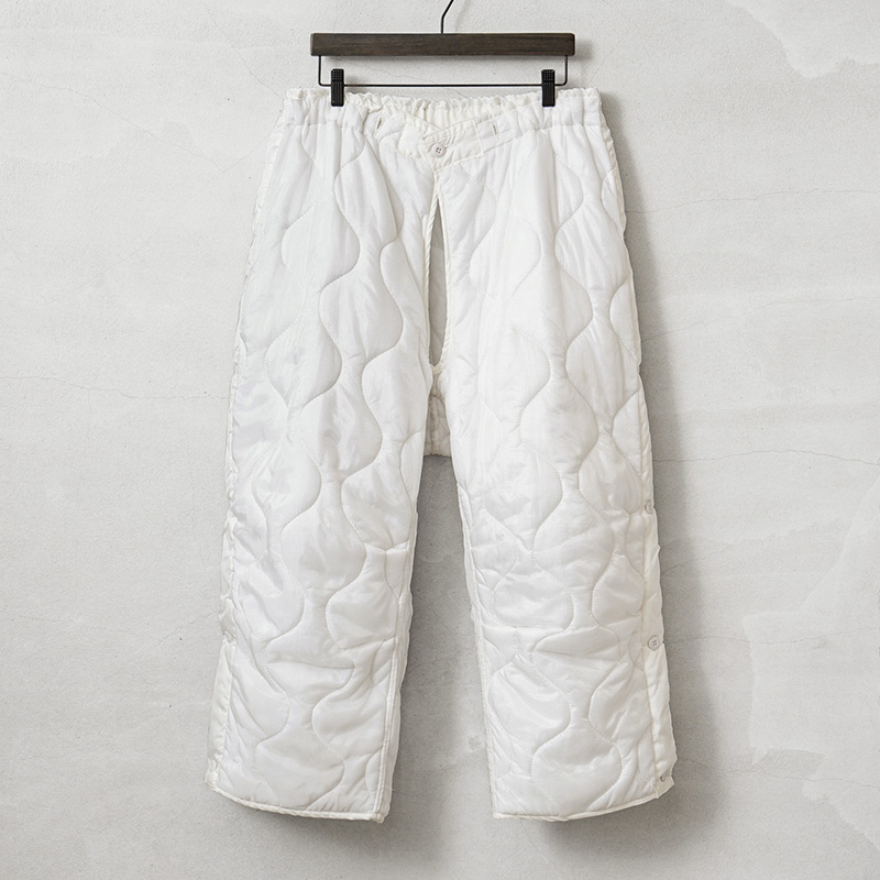 正規 MILITARY 実物 パンツ キルティング スノーカモ M-65 米軍 USED パンツ