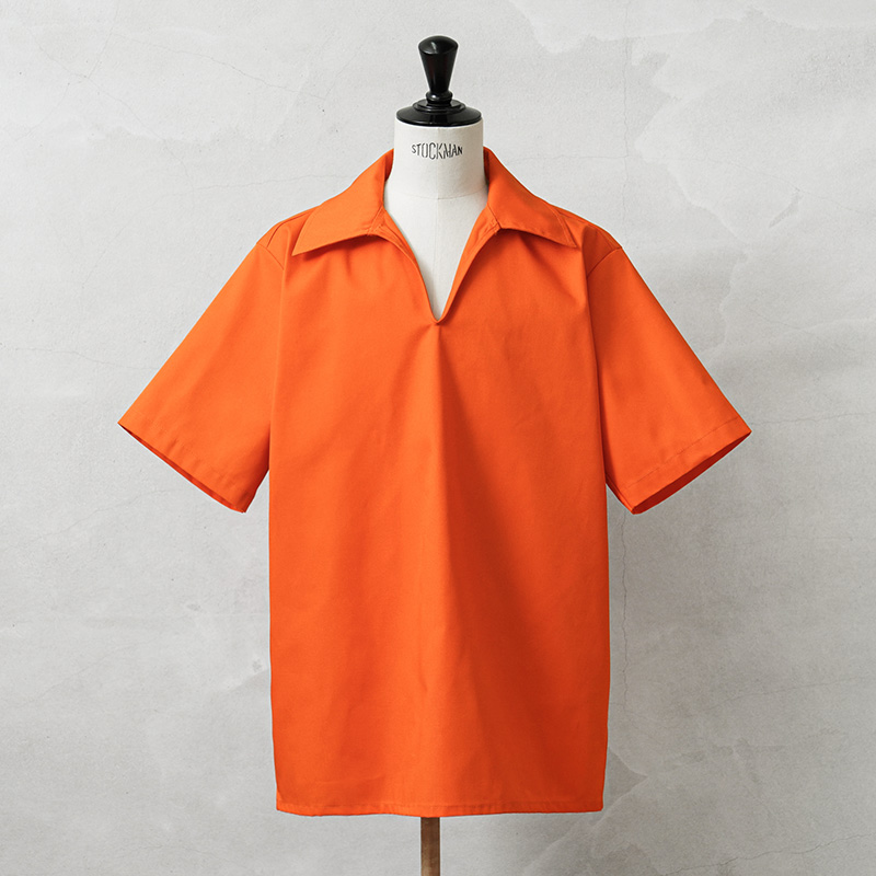 R*︎様 ポロカントリー　Tシャツ　オレンジ　USA製　XL　デッドストック　新 MILITARY（ミリタリー） デッドストック MADE IN USA ツイル