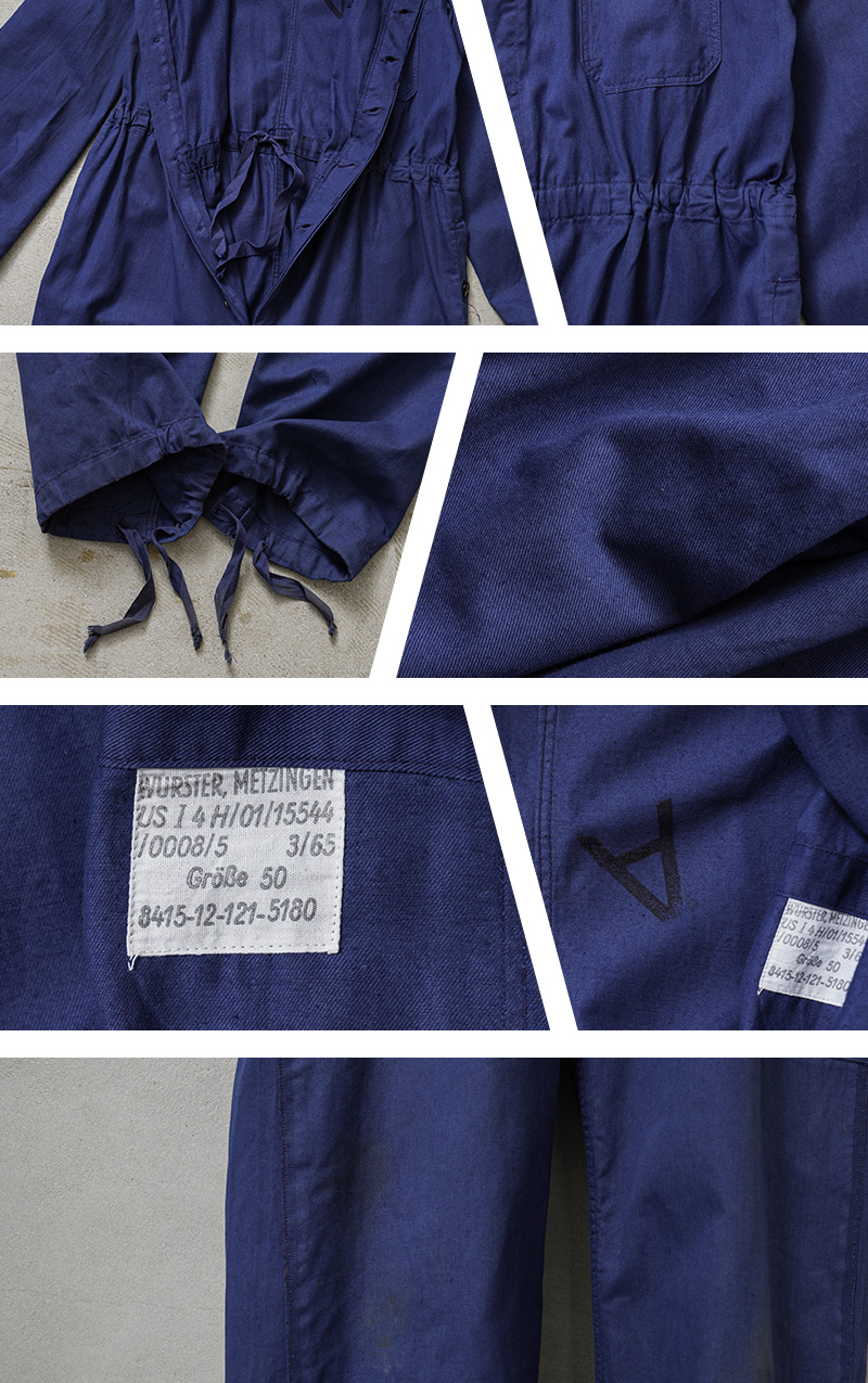 MILITARY 実物 USED ドイツ軍 BW コットンツイル ワーク