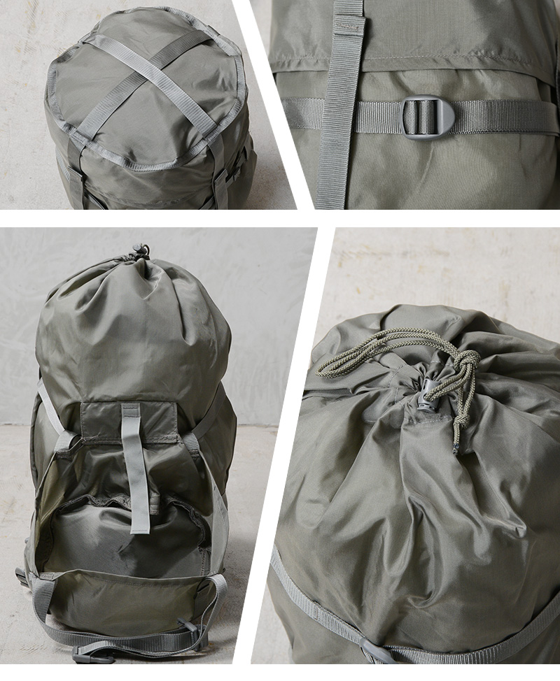 米軍 アメリカ軍 実物 スリーピングバッグ 寝袋 程度良 ヴィンテージ 実物 USED 米軍 MSS スタッフサック / スリーピングバッグ