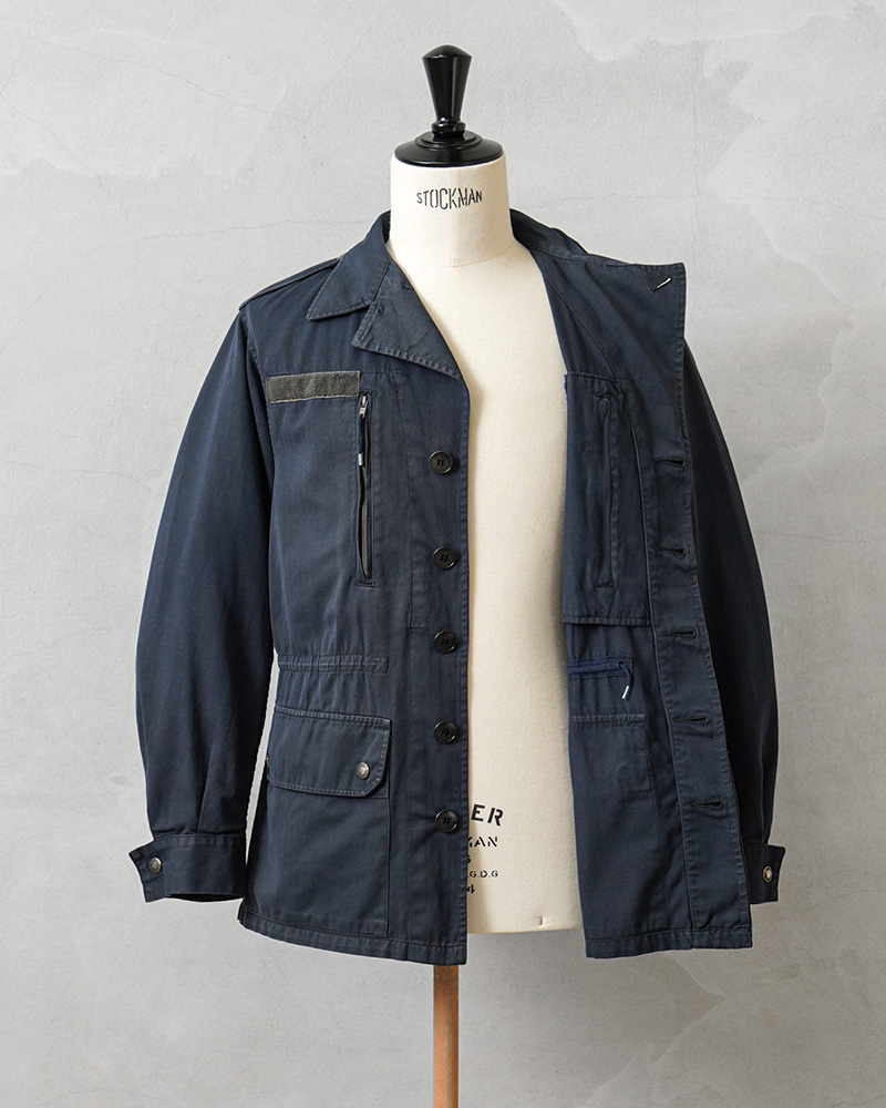 80'sビンテージ古着！フランス軍実物 F-2 ミリタリー ジャケット 後染め黒 wip_19071805_7.jpg